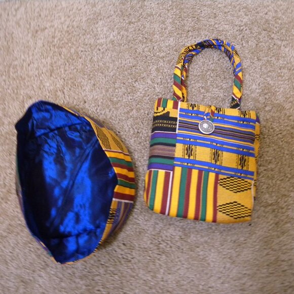 Colorful 2-Piece Set Kufi & Handbag by CB - Picture 10 of 13